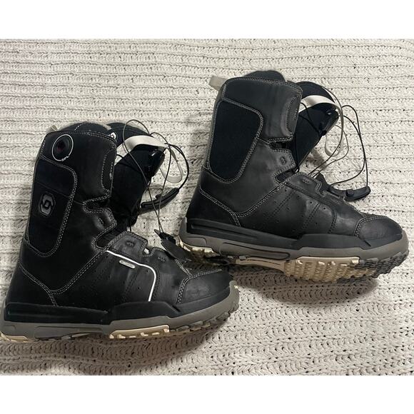 Salomon Snowboards Symbio Boots Autofit Mens Sz 8.5 42 433895 Black Snowboarding - Picture 1 of 8